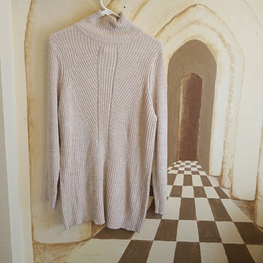 Ribbed turtle neck